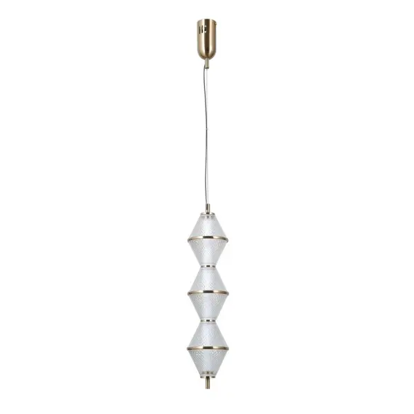 Подвесной светильник, люстра Italux PND-34395-3V-HBR Fuente LED 3x15W 3000K 1108Lm IP20 золотой
