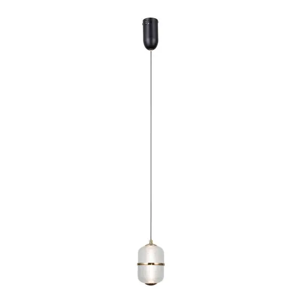 Подвесной светильник, люстра Italux PND-34375-1-BK Alani LED 1x6W 3000K 588Lm IP20 черный - фото №3