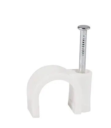 Кабельная скоба ECOHOME ЕСО CHR-14 14мм плоска белая 100шт (ECO015004018)