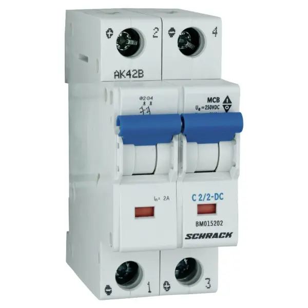 Автоматический выключатель Schrack Technik BM015202-- 500В DC 2А С