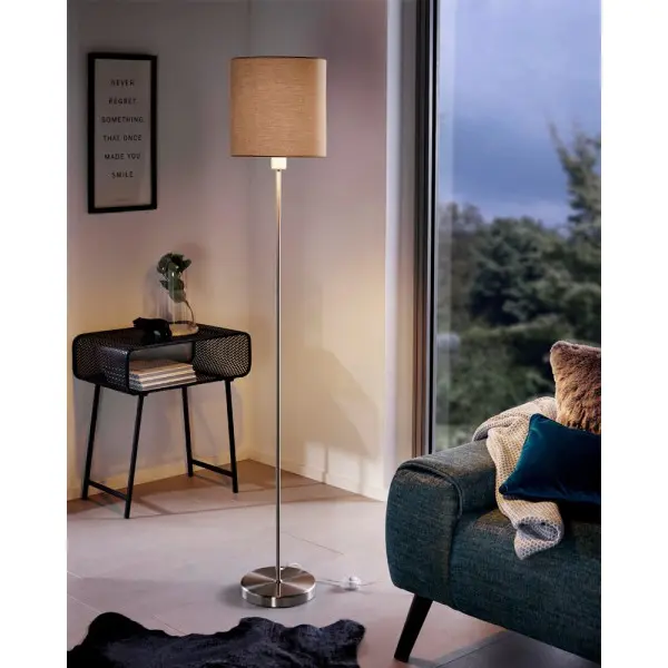 Торшер Eglo 95167 Pasteri E27 1x60W IP20 серый - фото №1 Торшер Eglo 95167 Pasteri E27 1x60W IP20 серый - фото №1
