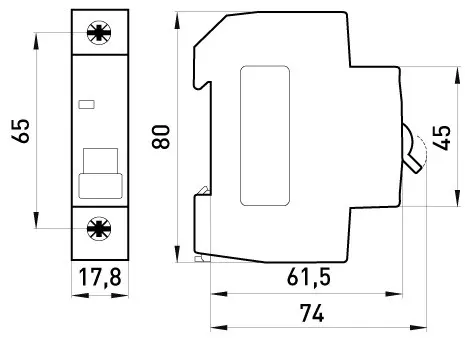 Модульный автоматический выключатель E.Next e.mcb.pro.60.1.B 1р 6А В (p041006) - фото №3 Модульный автоматический выключатель E.Next e.mcb.pro.60.1.B 1р 6А В (p041006) - фото №3