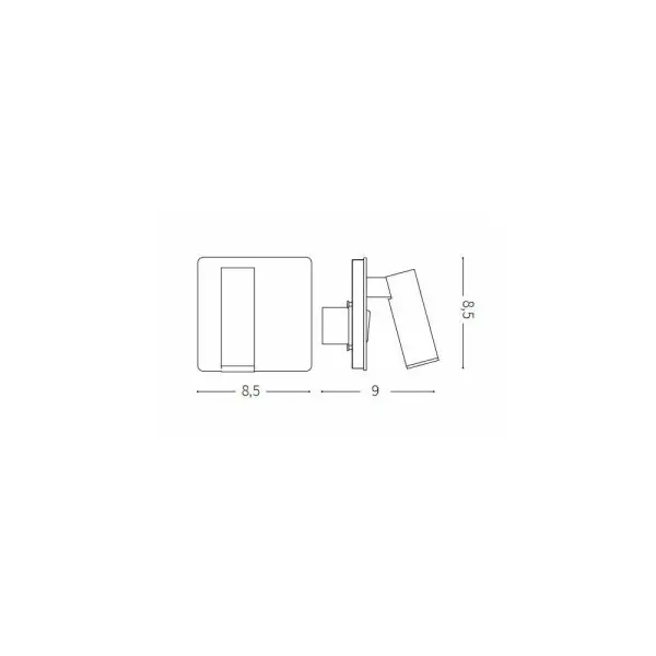 Бра, настенный светильник Ideal Lux 250113 Lite AP Nero - фото №2