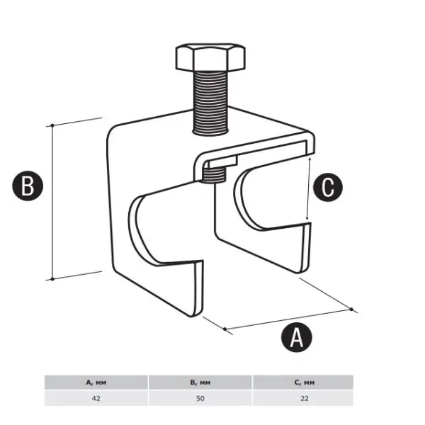 З'єднувач блискавкозахисту з арматурою DKC NE1012 - фото №1