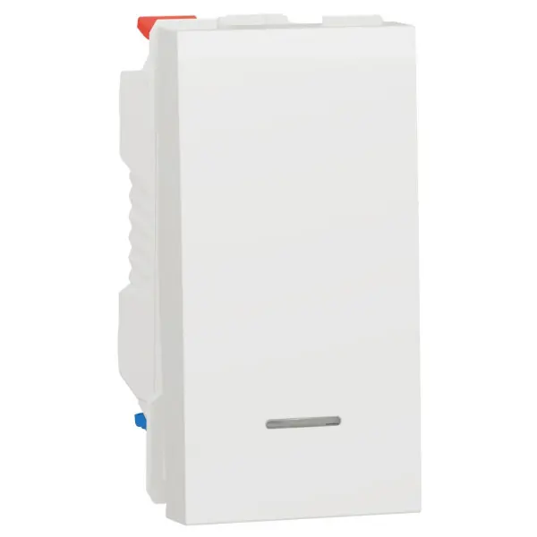 Одноклавишный переключатель Schneider Electric NU310318S с нейтралью 10А 1М (белый)