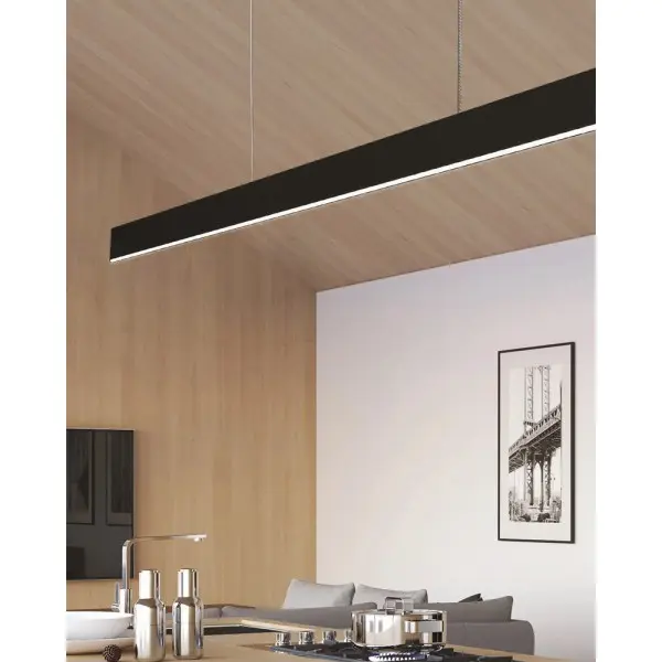 Подвесной светильник, люстра Azzardo AZ5109 Olivier LED 2x40W+10W 3000K 2700Lm IP20 черный - фото №1