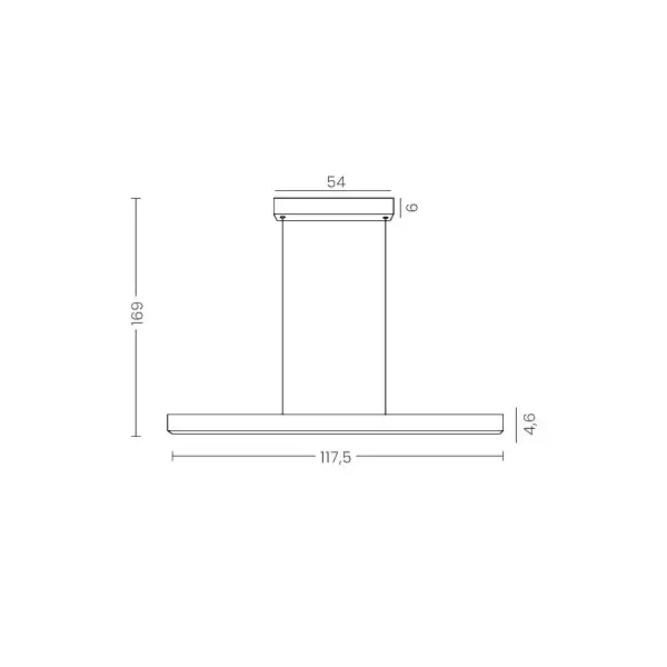 Подвесной светильник, люстра Azzardo AZ5109 Olivier LED 2x40W+10W 3000K 2700Lm IP20 черный - фото №2