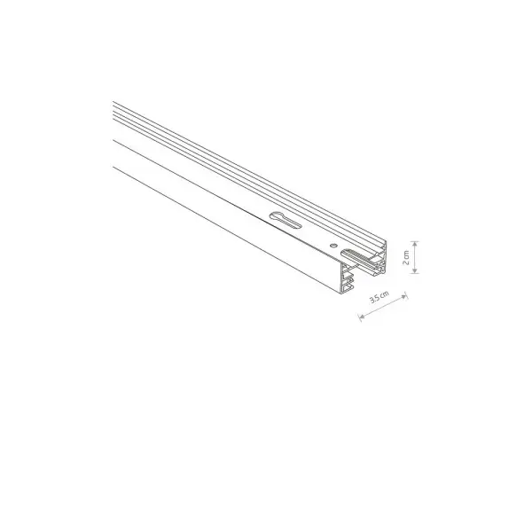 Шинопровод Nowodvorski 9450 Profile trac IP20 Wh - фото №1