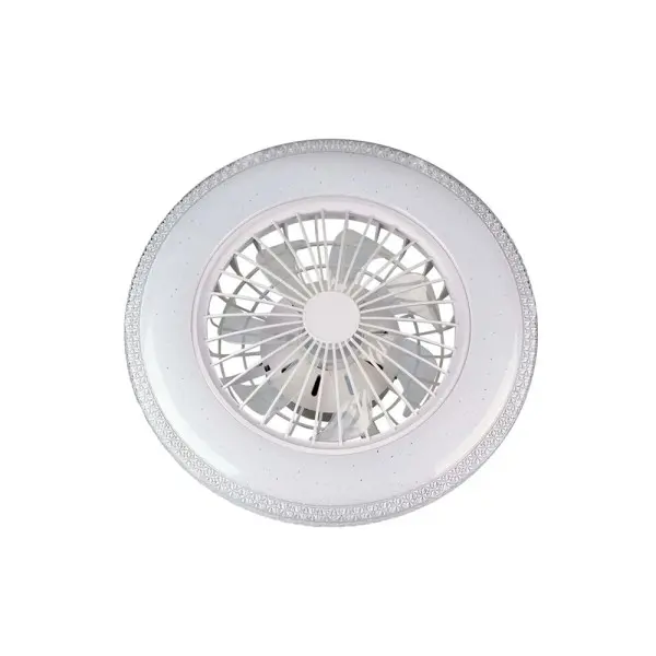 Люстра с вентилятором, светильник потолочный с пультом Goldlux 341297 Egypt LED 1x48W 3000K/4000K/6500K 5300Lm IP20 белая - фото №3