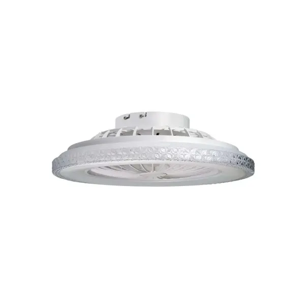Люстра с вентилятором, светильник потолочный с пультом Goldlux 341297 Egypt LED 1x48W 3000K/4000K/6500K 5300Lm IP20 белая - фото №4