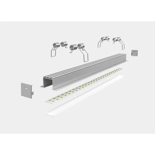 LED-профиль MLG врезной LT46251 с рассеивателем, 2 метра LED-профиль MLG врезной LT46251 с рассеивателем, 2 метра