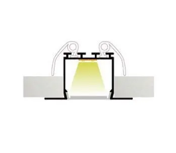 LED-профиль MLG врезной LT46251 с рассеивателем, 2 метра - фото №3 LED-профиль MLG врезной LT46251 с рассеивателем, 2 метра - фото №3