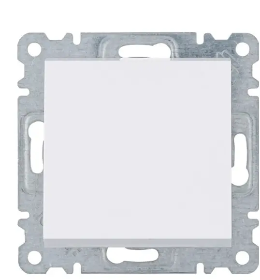 Вимикач 1-клавішний, перехресний, WL0030 Lumina-2, білий, Hager