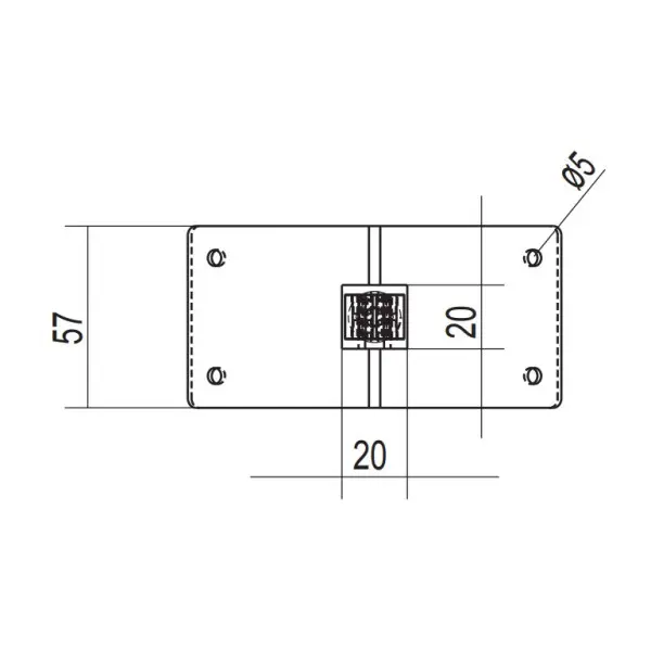 Коньковый угловой держатель прута молниезащиты DKC ND2220 из оцинкованной стали (с пластиковым зажимом) - фото №2