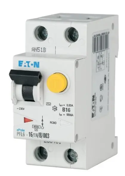 Дифавтомат Eaton (Moeller) PFL6-25/1N/B/003