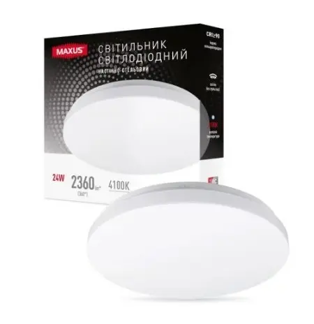 Круглий настінно-стельовий світильник Maxus Ceiling light 24Вт 4100K C (1-MCL-2441-01-C) - фото №2 Круглий настінно-стельовий світильник Maxus Ceiling light 24Вт 4100K C (1-MCL-2441-01-C) - фото №2