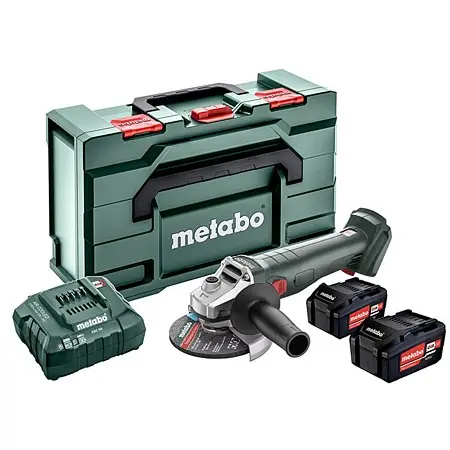 Акумуляторна кутова шліфувальна машина Metabo W 18 L 9-125 (602247510) - фото №1