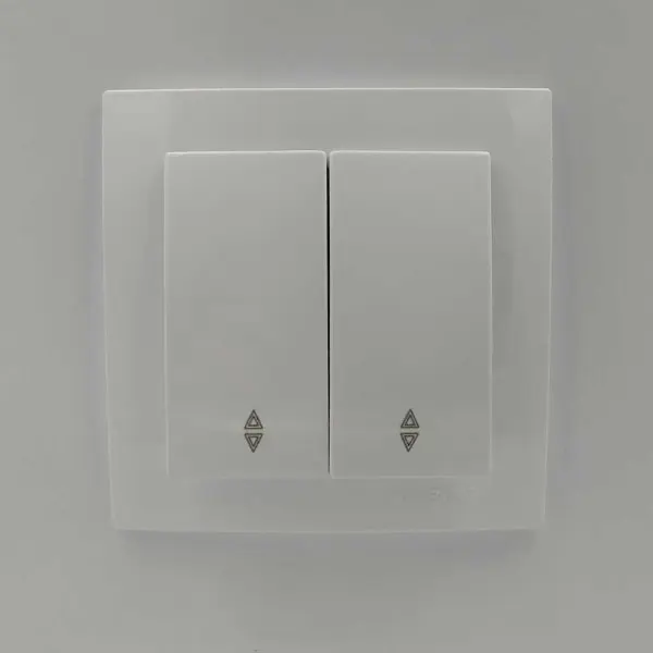 Вимикач Nilson Touran білий 2кл прохідний ( 24111009 ) - фото №1