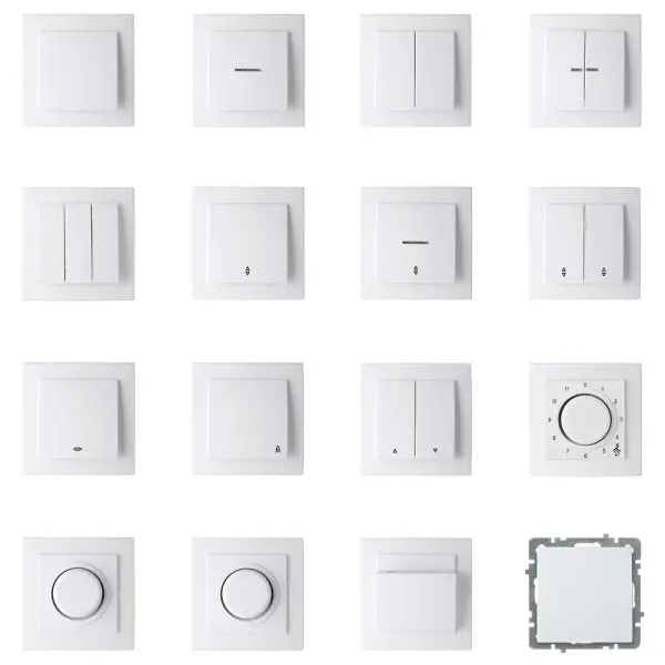 Вимикач Nilson Touran білий 2кл прохідний ( 24111009 ) - фото №4