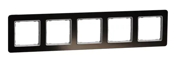 Рамка пятиместная Schneider Electric Sedna Elements искусственное черное стекло SDD361805 Рамка пятиместная Schneider Electric Sedna Elements искусственное черное стекло SDD361805