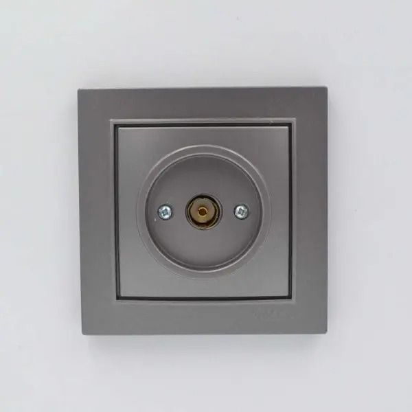 Розетка Nilson Thor антрацит TV конечная ( 27161029 ) - фото №1