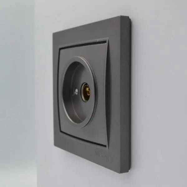 Розетка Nilson Thor антрацит TV конечная ( 27161029 ) - фото №2