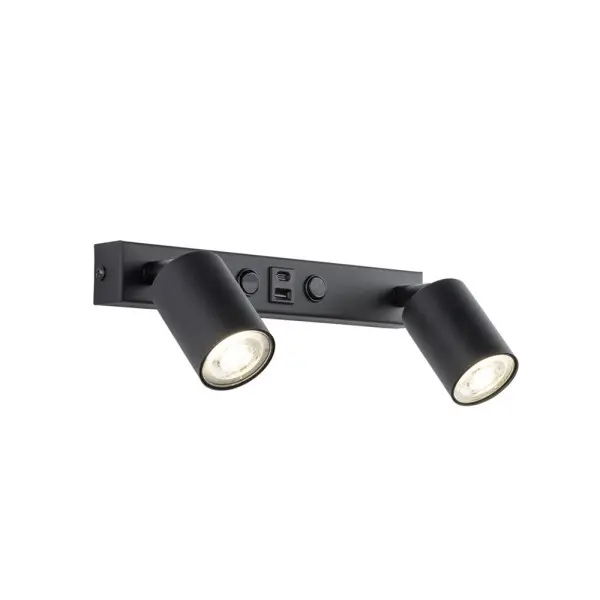 Бра, настенный светильник TK Lighting 11356 Nex GU10 2x8W IP20 черный - фото №3