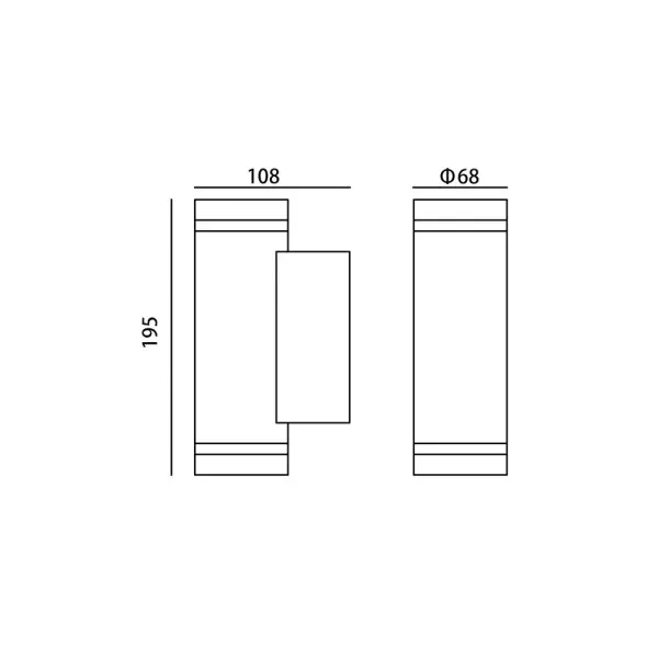 Уличный светильник Italux OWL-2067-2-GU10 Fondo GU10 2x40W IP54 черный - фото №2 Уличный светильник Italux OWL-2067-2-GU10 Fondo GU10 2x40W IP54 черный - фото №2
