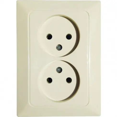 Розетка NE-AD ARAS 93-111-02 кремовая
