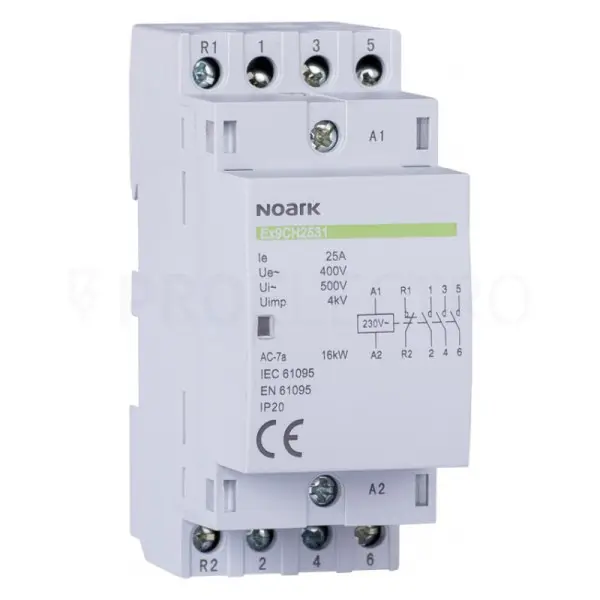 Модульный контактор NOARK Ex9CH25 31 230В 25А 3NO+1NC (107020)