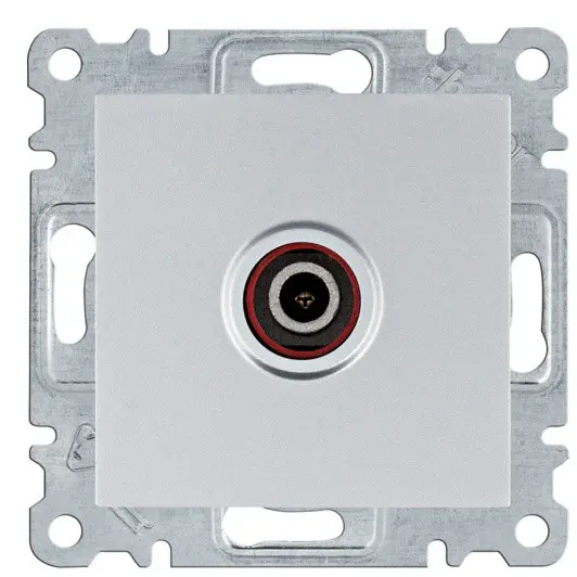 ТВ розетка Hager WL3212 Lumina (срібляста)