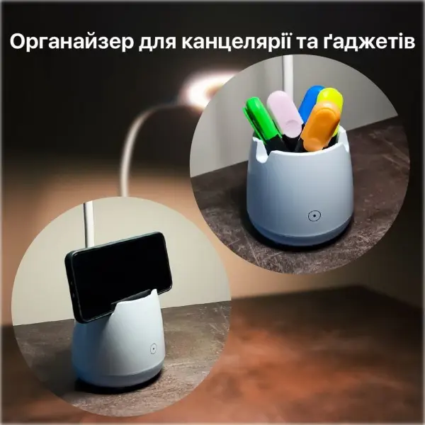 Настольная лампа с аккумулятором LED BASKET 6W 4200К белая Violux ( 540004 ) - фото №4