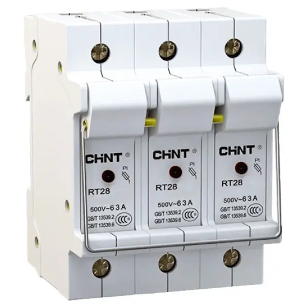 Держатель предохранителей Chint RT28-63X 3P до 63А 14х51мм с индикацией (520517)