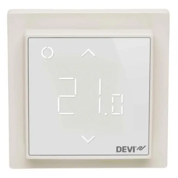 Терморегулятор Devi Smart (+5+45С) Wi-Fi 85х85мм 16A белый (140F1141)