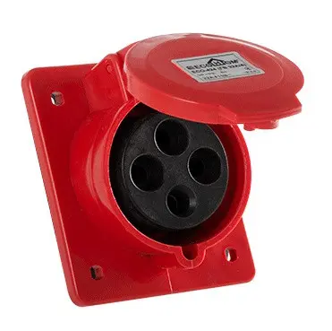 Силовий роз`єм ECOHOME ECO-424 3Р+РЕ 32А/4 (ECO016010011) Силовий роз`єм ECOHOME ECO-424 3Р+РЕ 32А/4 (ECO016010011)
