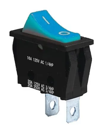 Перемикач TNSy KCD3-101 BL/B синій (TNSy5500829)