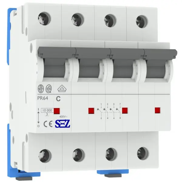 Четырехполюсный автомат SEZ 64 C 10А 4P (PR64C10А)