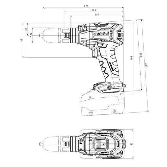 Аккумуляторный шуруповерт-резьбонарезчик Metabo GB 18 LTX BL Q I 18В (602362850) - фото №2 Аккумуляторный шуруповерт-резьбонарезчик Metabo GB 18 LTX BL Q I 18В (602362850) - фото №2