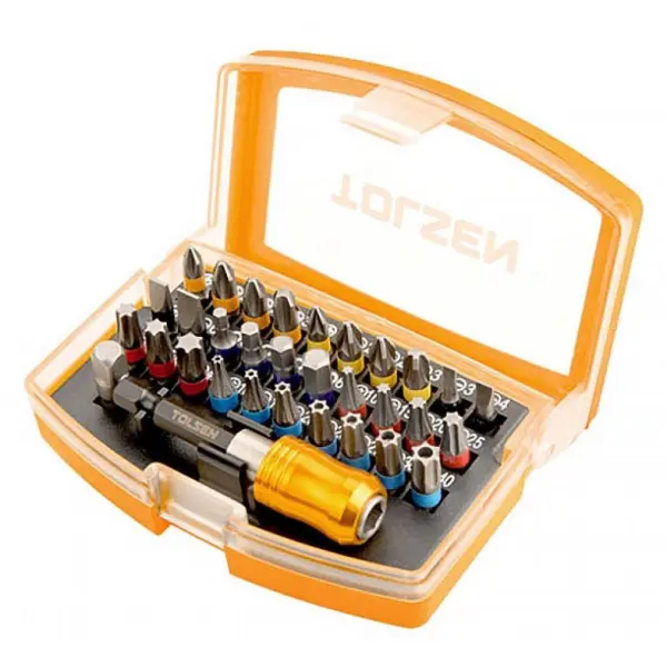Набір біт Tolsen 32 предмета 1/4" (20370) Набір біт Tolsen 32 предмета 1/4" (20370)