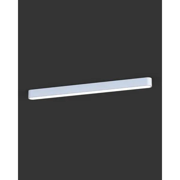 Світильник стельовий Nowodvorski 7546 Soft LED T8LED 1x16W 3000K 2300Lm IP20 білий - фото №2