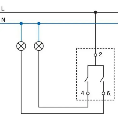 Двоклавішний механізм вимикача Plank Electrotechnic Classic/Nordic (PLK0121241) антрацит - фото №5