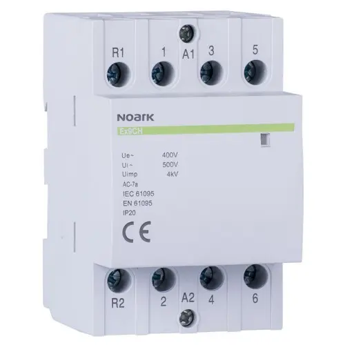 Модульный контактор NOARK Ex9CH63 40 220В 63А 4NO (102427) Модульный контактор NOARK Ex9CH63 40 220В 63А 4NO (102427)