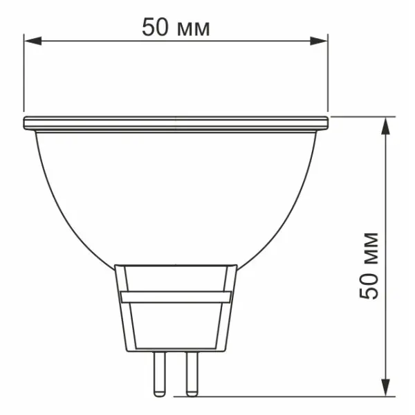 Світлодіодна лампа Videx MR16e GU5.3 6Вт 3000K (VL-MR16e-06533) - фото №2