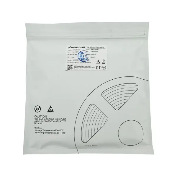LED лента RISHANG COB-24V-IP20 10W 1000Lm 4000K 5м (RM0829EC-NW) - фото №1
