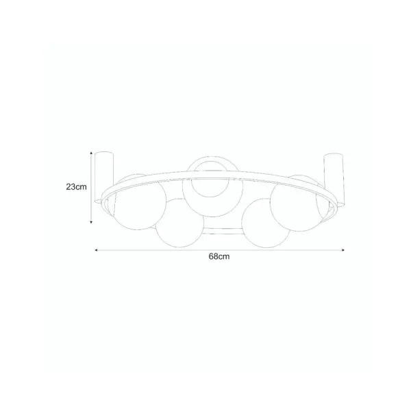 Люстра Zuma Line 5905616072081 Orbit E27 5x40W IP20 Чорна - фото №1
