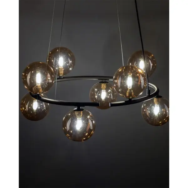 Подвесной светильник, люстра TK Lighting 6572 Anabelle G9 8x6W IP20 коричневый - фото №1