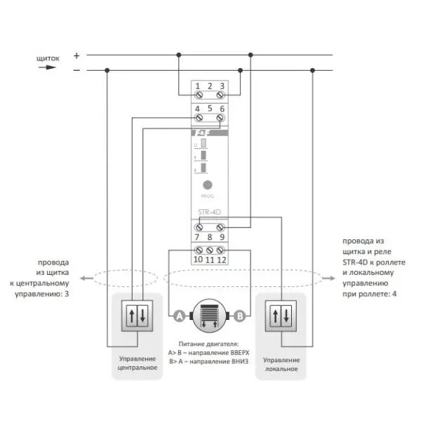 Бездротове реле керування F&F STR-4D 10-27В DC 6А/24В - фото №3