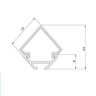 LED-профіль кутовий (ЛСУ), 1 метр - фото №3