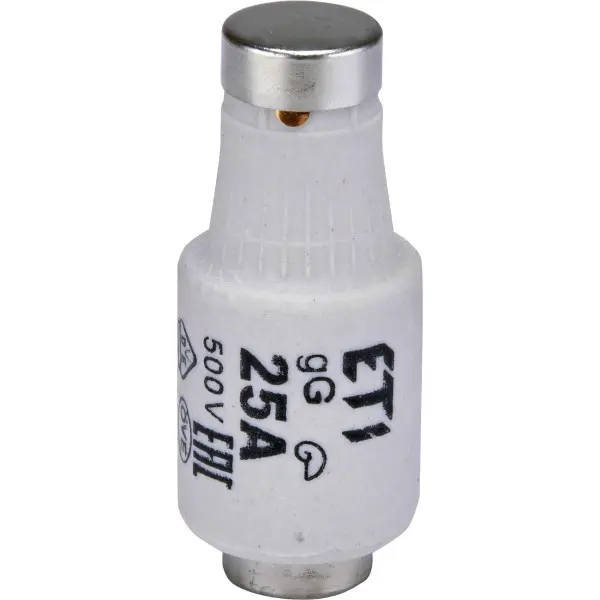 Запобіжник ETI 002312407 D II gG 25A/500V Запобіжник ETI 002312407 D II gG 25A/500V