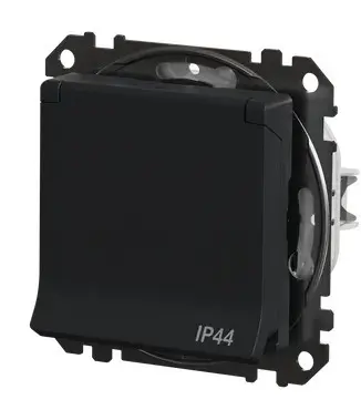Розетка Schneider Electric Sedna Design & Elements с заземлением шторками и крышкой IP44 черная SDD214024 - фото №4 Розетка Schneider Electric Sedna Design & Elements с заземлением шторками и крышкой IP44 черная SDD214024 - фото №4
